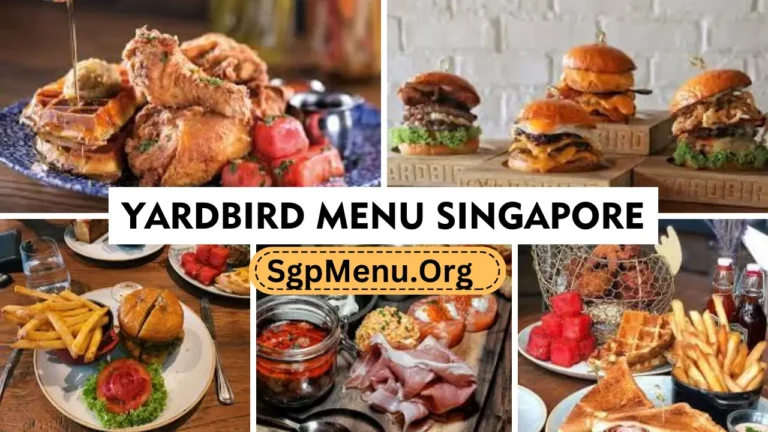 Yardbird Menu Singapore Prices 2024
