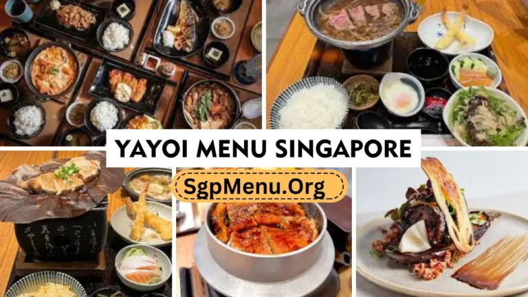 Yayoi Menu Singapore Prices 2024