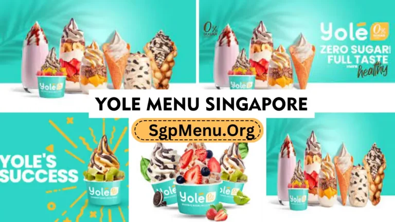 Yole Menu Singapore Prices 2024