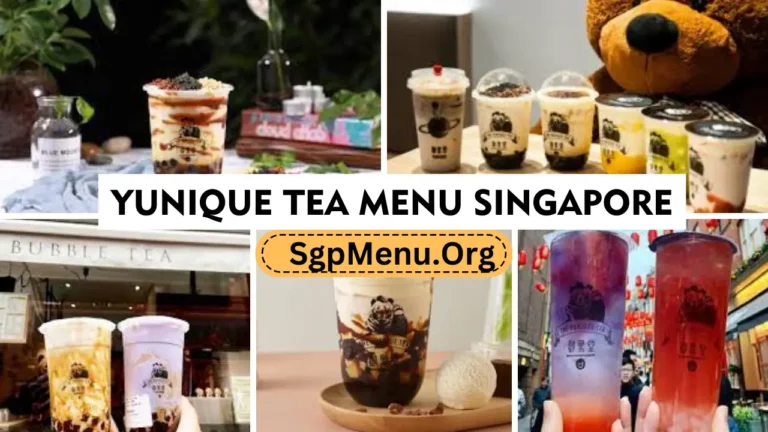 Yunique Tea Menu Singapore Prices 2024