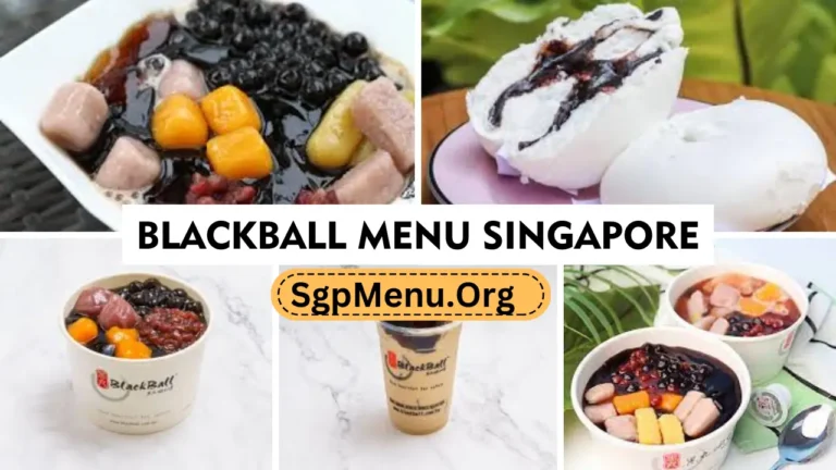 Blackball Singapore Menu | Updated Prices 2024
