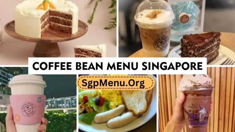 Coffee Bean Menu Singapore Prices 2024