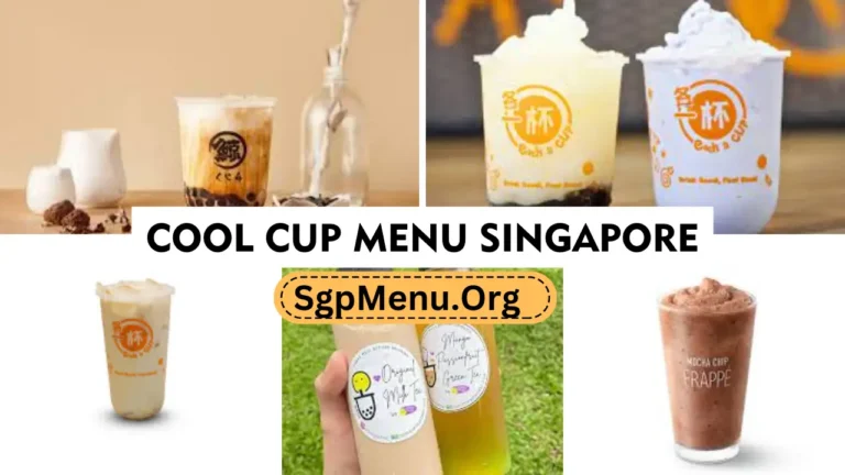 Cool Cup Singapore Menu | Updated Prices 2024