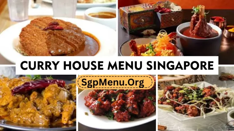 Curry House Menu Singapore Prices 2024