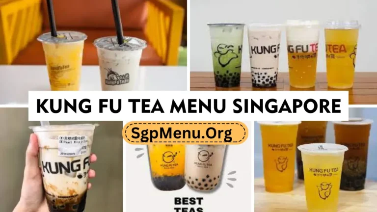 Kung Fu Tea Menu Singapore 2024