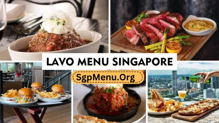 Lavo Singapore Menu | New Rates 2024