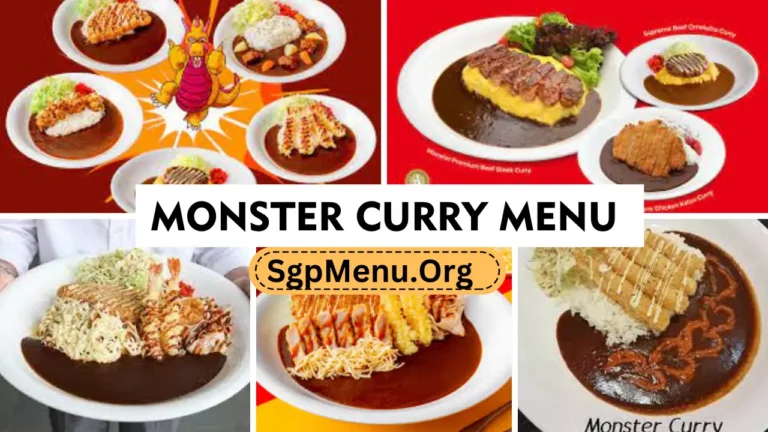 Monster Curry Menu Singapore Prices 2024
