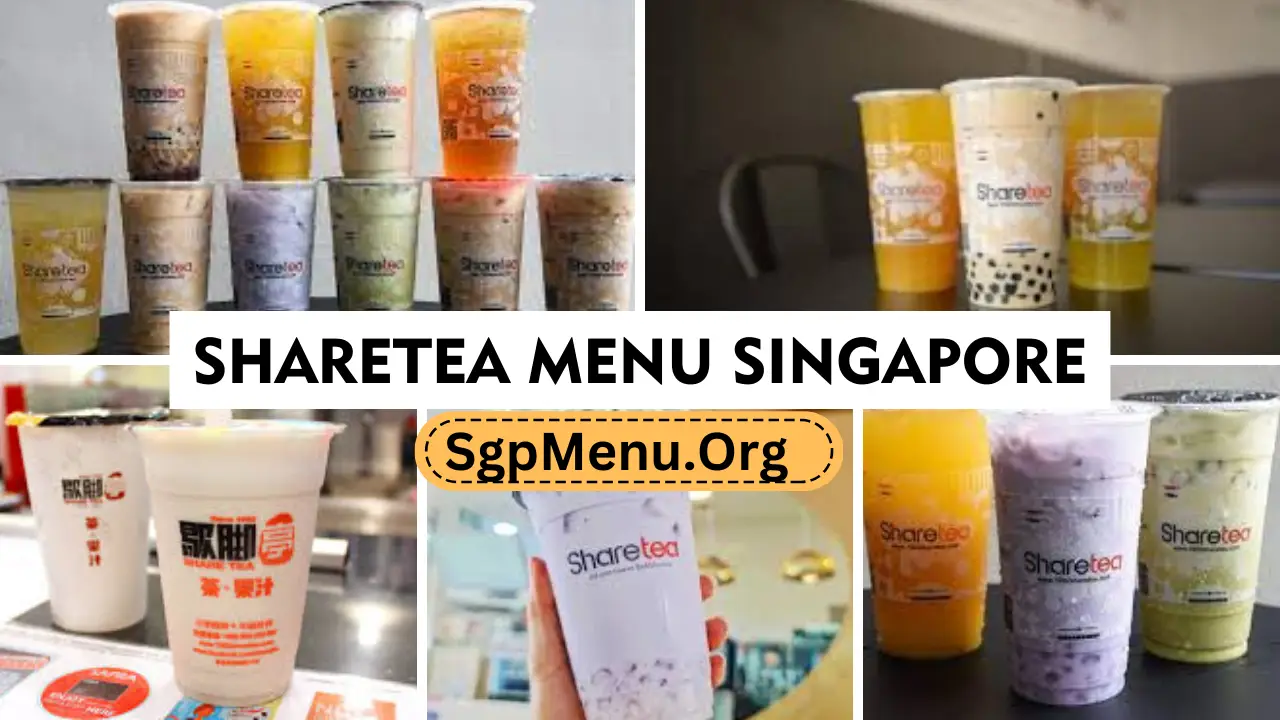 Sharetea Menu Singapore