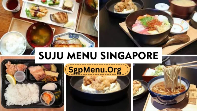 Suju Japanese Restaurant Menu Singapore | Updated Prices 2024