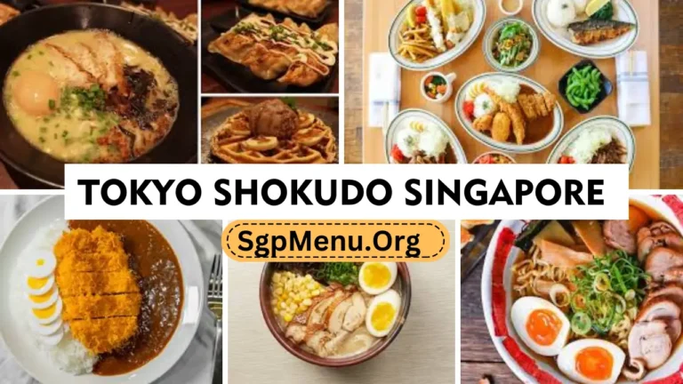 Tokyo Shokudo Menu Singapore Prices 2024