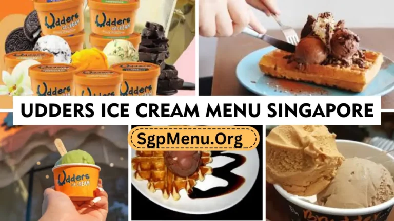 Udders Ice Cream Menu Singapore | Updated Prices 2024