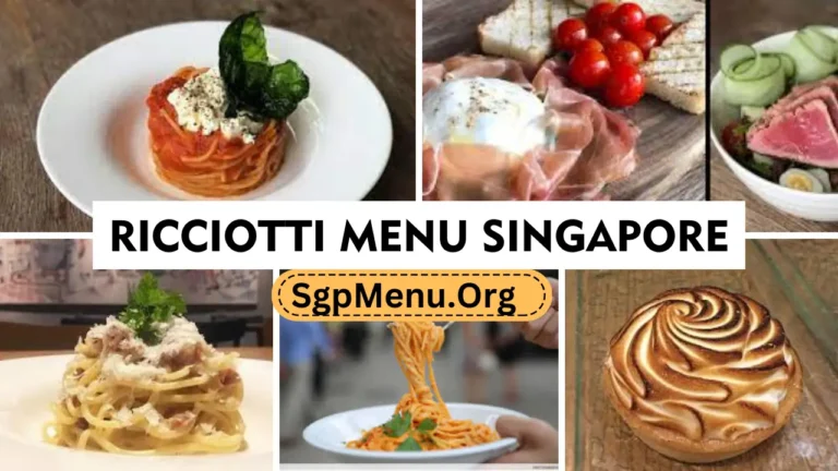 Ricciotti Menu Singapore Updated Price 2024