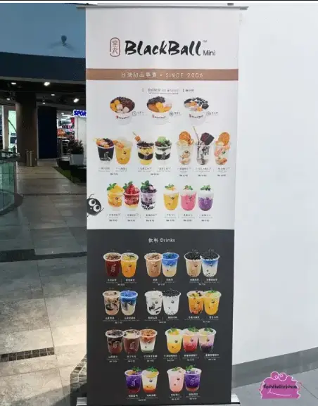 Blackball Singapore Special Beverage Series Menu  