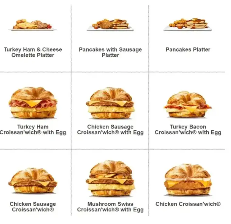 Burger King Breakfast Menu Prices
