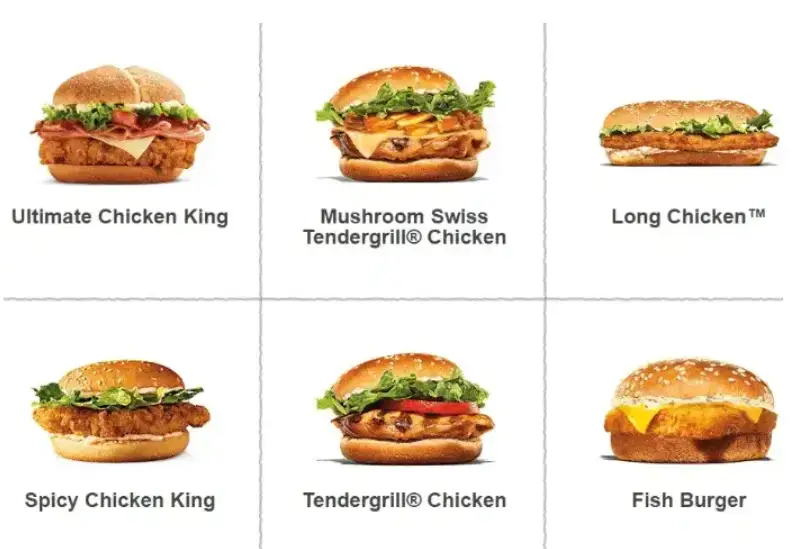 Burger King Fish Burgers Menu Prices
