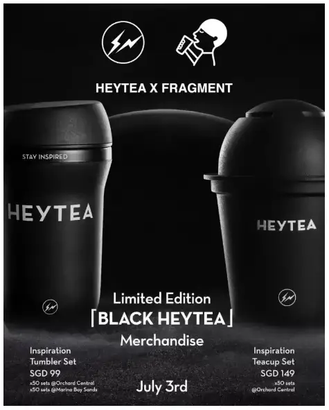 HyeTea Singapore Menu Merchandise 
