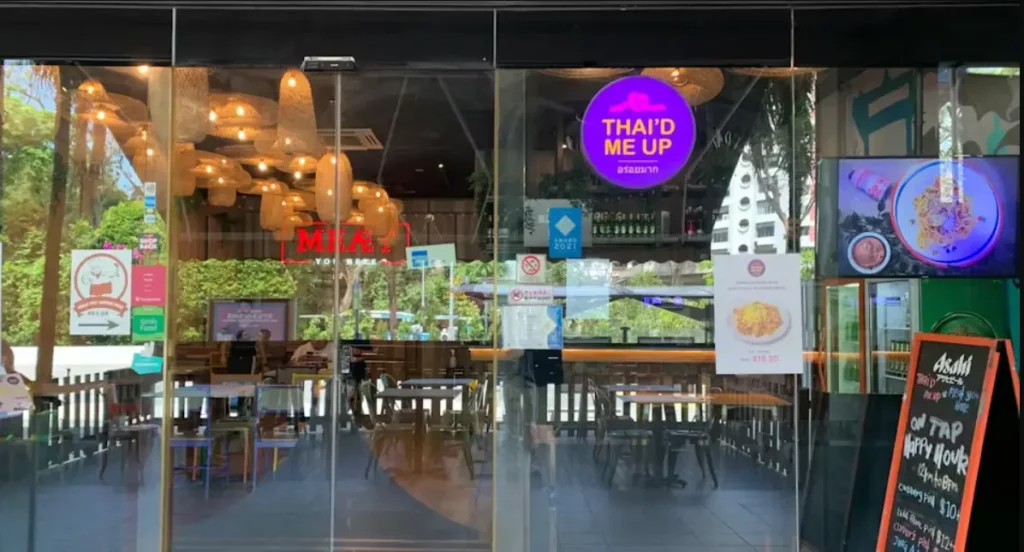 Thai’D Me Up Menu Singapore Resturant Menu